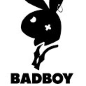 badboy playboy bunny vinyl decal sticker black 5"
